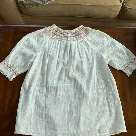 Madewell rainbow smocked peasant top - Picture 6 of 6